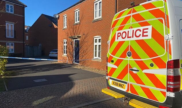 The retired lady, who was in her eighties, was assaulted at a flat (pictured) in the town of Devizes, Wiltshire, this morning