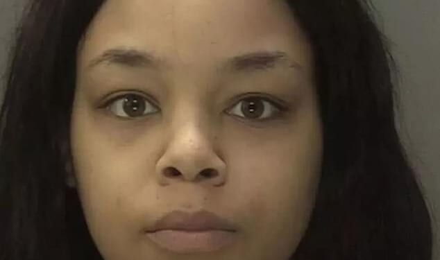Caprice Brown, 24, (pictured) enticed her first victim to the Jurys Inn in Birmingham by posing as a woman named Zara on the dating app Badoo in July 2020