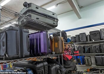 While most bags are eventually reclaimed within 90 days, around seven per cent of mishandled bags are never reunited with owners