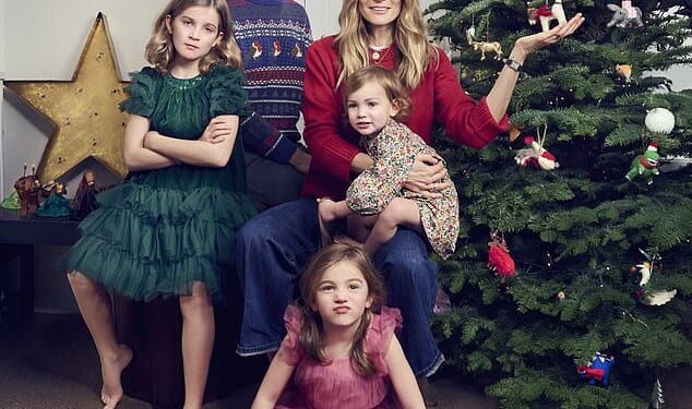 On Boxing Day 2022, Dinah van Tulleken (pictured with her husband, Chris, and daughters, Lyra, Dolly and Sasha and Dolly) decided no more Christmas presents