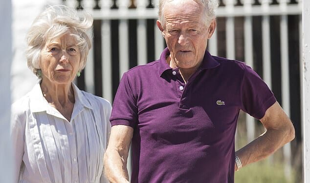 John Smyth and his wife Anne at their home in Bergvliet in Cape Town, South Africa, in 2017