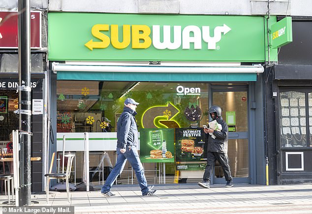 Pictured is the Subway on Eltham High Street which is among those being targeted by young children