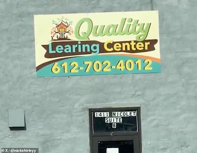 One of the alleged phony daycare centers exposed by Shirley