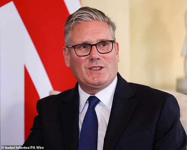 Prime Minister Sir Keir Starmer pictured on July 14, 2025