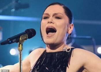 Jessie J gave a candid insight into her breast cancer battle during Jools Holland's Hootenanny on New Year's Eve on Wednesday evening (pictured on the show)