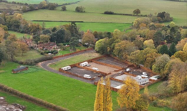 Millionaire residents have been 'living in a nightmare' since the group bought the 1.5 acre field
