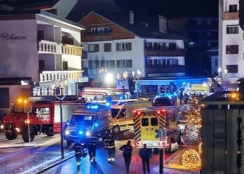 Partygoer describes moment fire engulfed Swiss ski resort bar as panicked revellers smashed windows to flee in stampede