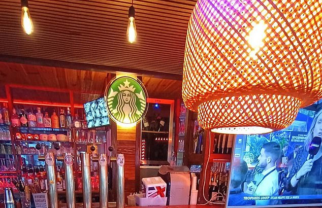 The bar is located in Crans-Montana, a large ski resort that is home to 87 miles of mountain trails