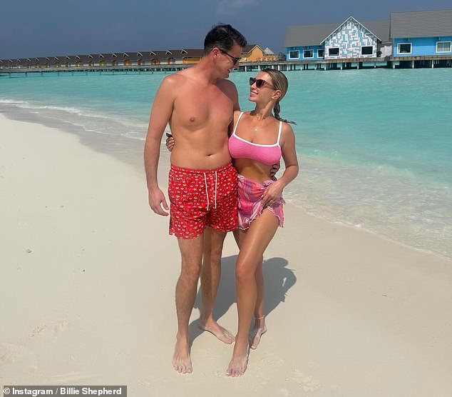 Billie Shepherd and her husband Greg revealed they'd jetted to The Maldives for a family holiday to celebrate the New Year