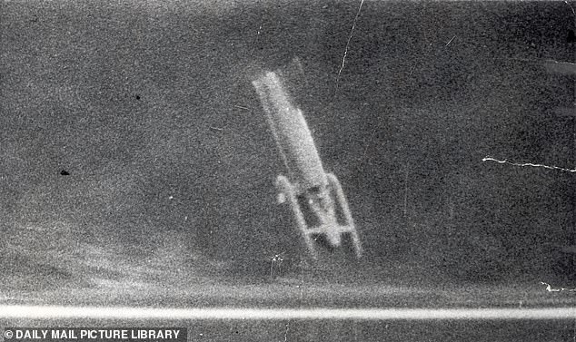 Bluebird's engine flamed out and the vehicle was scooped into the air after its aerodynamics failed to keep it on the water