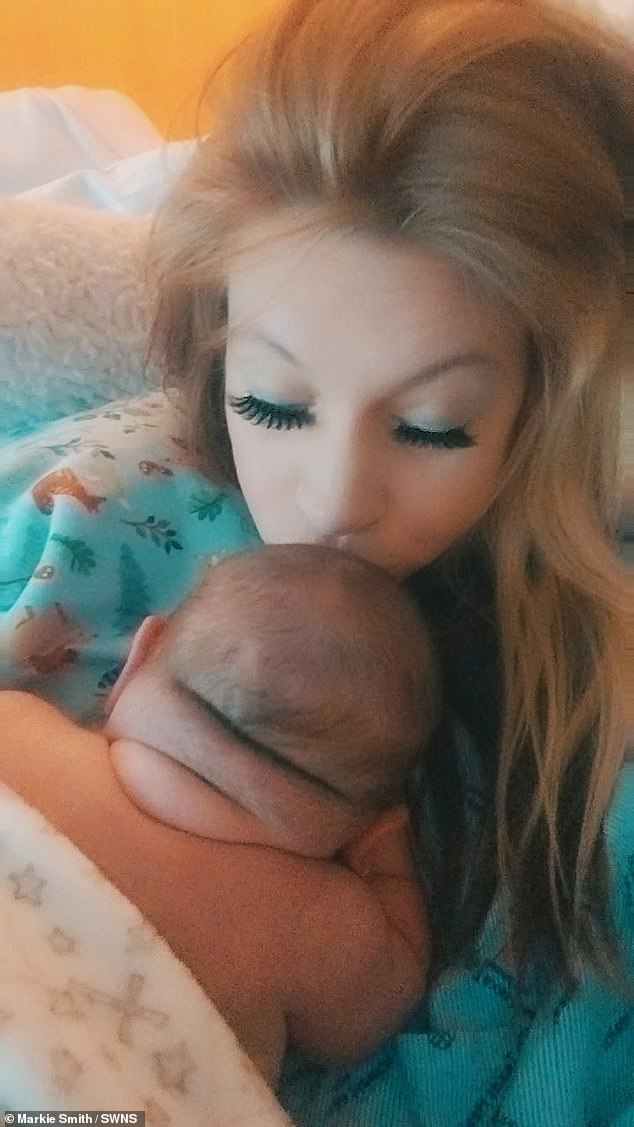 Canyon's mother is thrilled with her giant baby