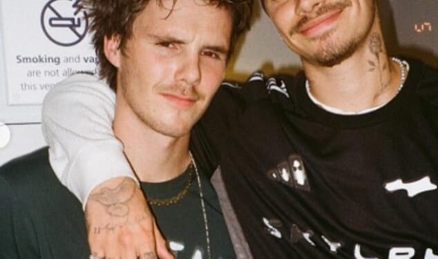 Romeo Beckham made a bold statement in his 2025 Instagram round-up - by choosing to snub his estranged older brother Brooklyn (pictured in one of the shots with brother Cruz, 20)