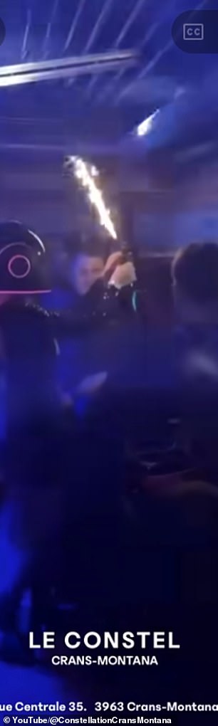 The women also carry buckets full of champagne bottles with sparklers inside