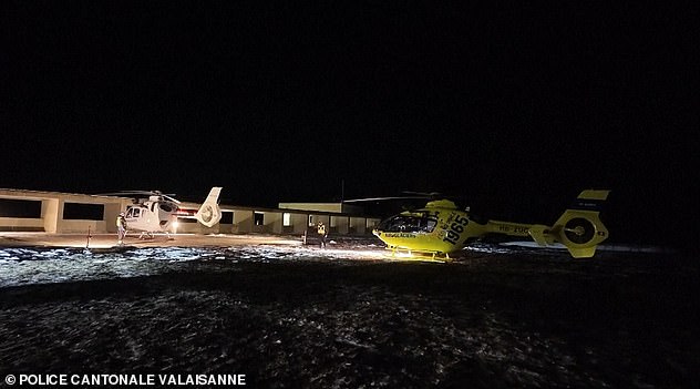 Two helicopters to assist rescue efforts after the fire