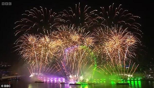 The 12-minute display from the Mayor kicked off at midnight as Brits across the country celebrated the beginning of 2026, and was broadcast on the BBC