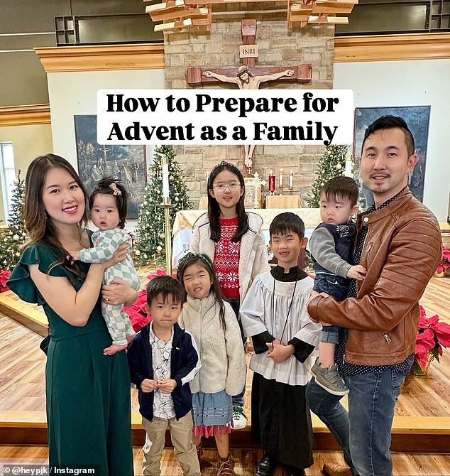 Kim shared the heartbreaking news of Micah's death in two emotional videos to his 346,000 Instagram followers on January 1, saying: 'after fighting 11 long hard days, [Micah] went home to the house of our father - seen with Micah third left, his wife and his five siblings in November 2025