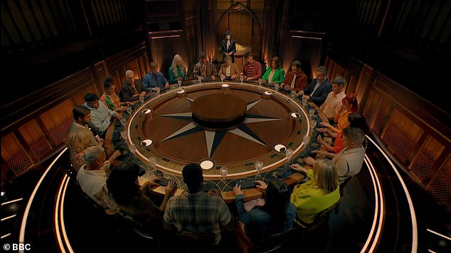 The game played out as usual with Claudia gathering the players around the round table