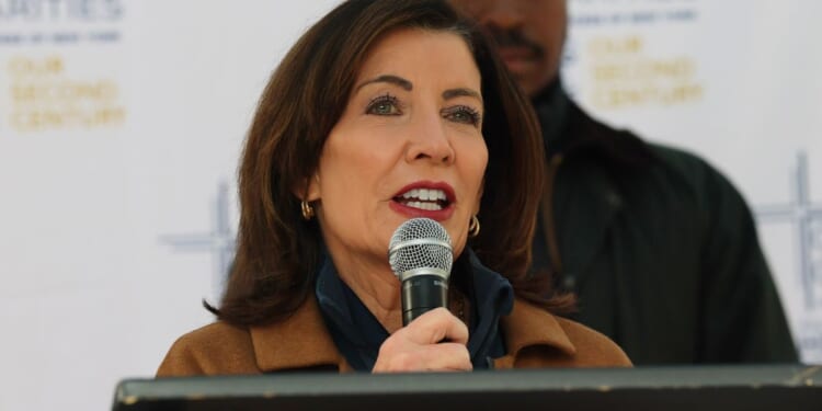 New York Gov. Kathy Hochul, seen in a November photo, made the announcement in a news release Thursday.