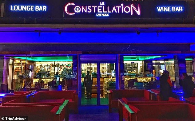 Fire spread quickly at the venue, pictured above