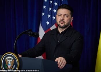 Ukrainian President Volodymyr Zelensky speaks following a meeting with US President Donald Trump on December 28, 2025