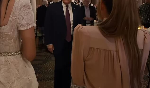 Barron Trump, 19, had been spotted at his father's side during Christmas celebrations at Mar-a-Lago after shying away from the spotlight to work on 'financial interests'