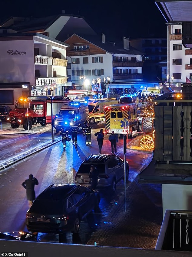 Image from the scene shows emergency services scrambling to the bar in the early hours of this morning