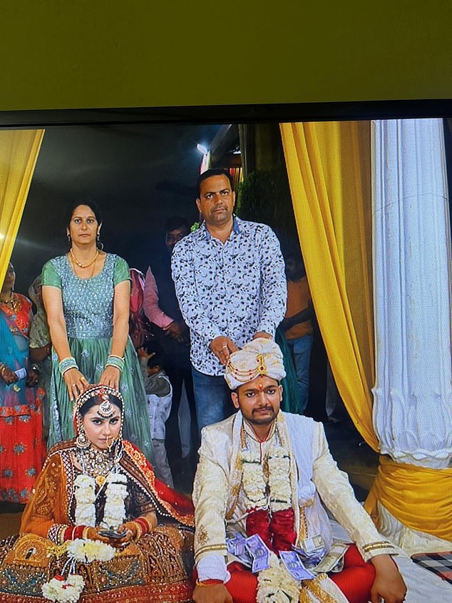 Pankaj Lamba and tragic wife Harshita pictured at their wedding