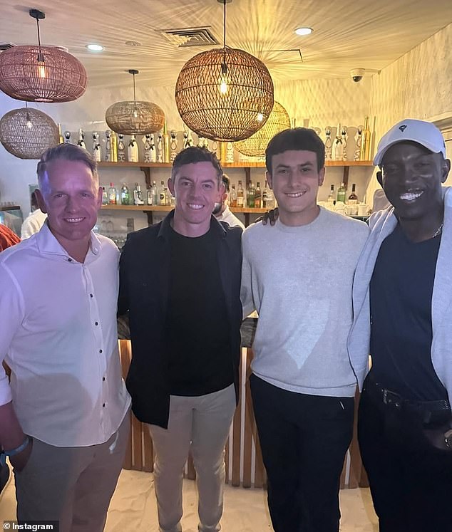 The teenage golfing prodigy had been pictured with golfer Rory McIlroy last year