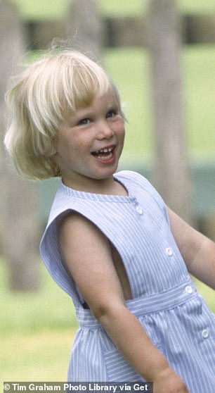 From their gorgeous light hair to their piercing blue eyes, similarities go back as far as childhood, with Isla  and Zara (pictured aged three) sharing akin facial features and an adorable bright smile