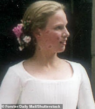 Images of a young Zara (pictured) at the same age Isla is now show their incredible alikeness - with 13-year-old Zara captured as a bridesmaid at Lady Sarah Chatto (nee Armstrong-jones) and Daniel Chatto's wedding in July 1994