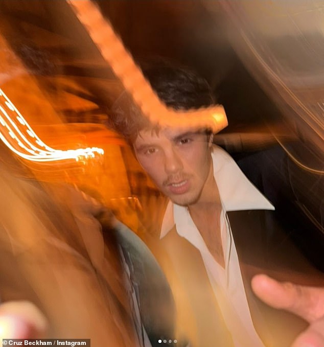 Cruz looked like he was letting his hair down at the party