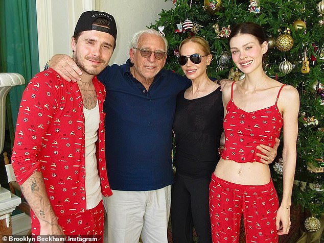 Brooklyn spent Christmas this year with wife Nicola's billionaire parents in Miami, Florida