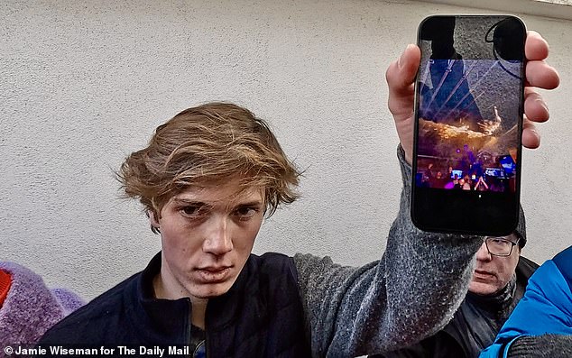 As the horror unfolded, Ferdinand (pictured) escaped - then made the extraordinary decision to go back inside