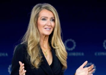 Kelly Loeffler of the U.S. Small Business Administration speaks during the 2025 Concordia Annual Summit on Sept. 24, 2025, in New York City.