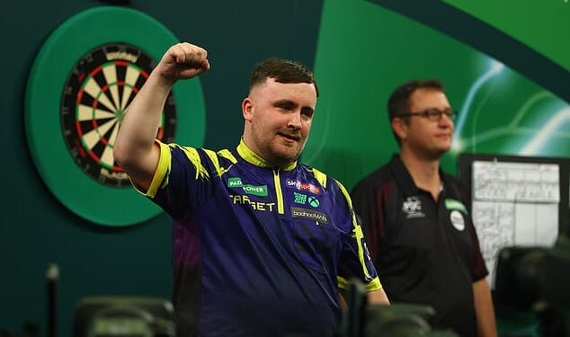 Luke Littler reaches third-straight World Darts Championship final: Star, 18, thrashes Ryan Searle as friend Angry Ginge and Lewis Capaldi join his girlfriend in crowd at Ally Pally
