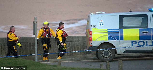 HM Coastguard and Humberside Police were among the services called to the scene