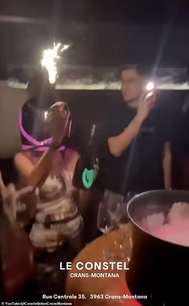 A promotional video for the club shows waitresses passing around champagne bottles fitted with sparklers