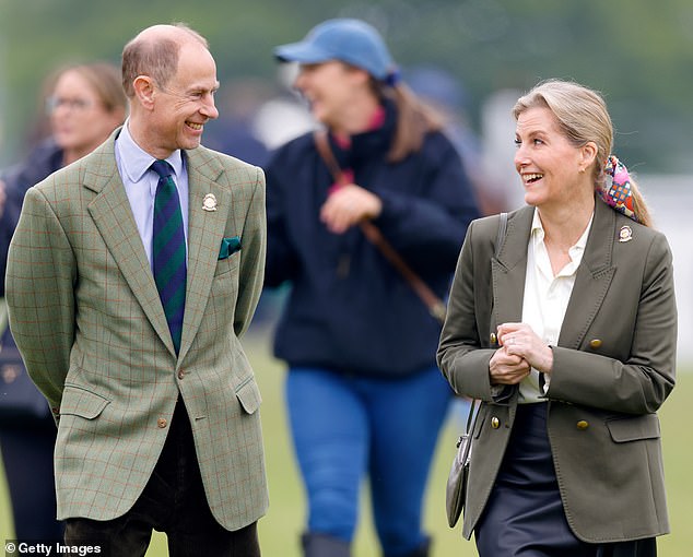 Prince Edward and Sophie, Duchess of Edinburgh attending the second day of the Royal Windsor Horse Show in 2024