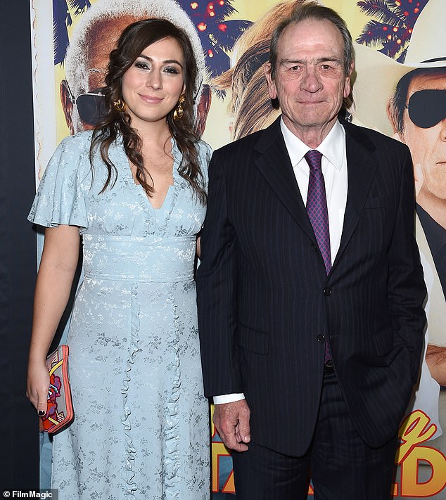 Tommy Lee Jones' daughter Victoria was found dead in an upscale San Francisco hotel room aged 34, in the small hours of the morning on New Year's Day; they are pictured in 2017