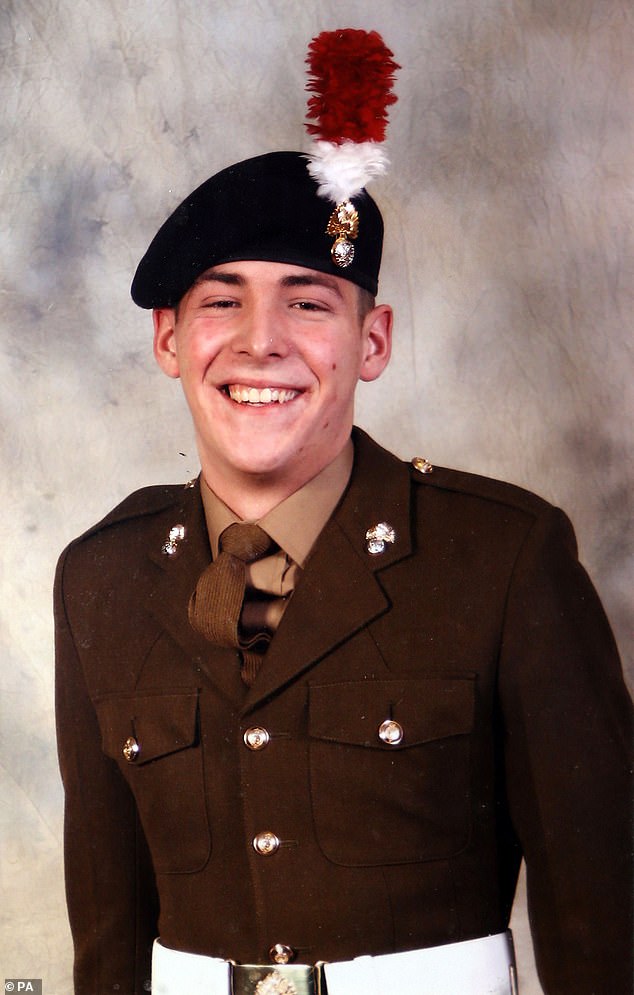The court heard Awale previously asked to associate with one of the Islamic extremist killers of Fusilier Lee Rigby (pictured) - but was denied the request due to 'counter-terrorism concerns'
