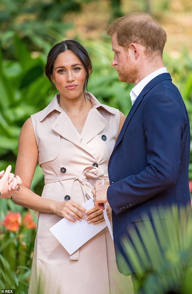 According to Ms Brown, the 'half-in, half-out' royal role that Harry and Meghan had envisioned 'threw up multiple conflicts of interest' that were evident to everybody except them