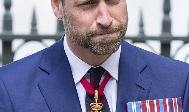 A royal author has claimed Prince William, now 43, told a trusted, retired Palace aide they might need to 'come back for a bit' to help contain the fallout from the schism later 'styled Megxit'