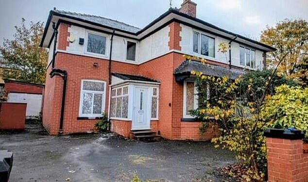 The house, in Burnley, Lancs, where Dr Sacharvi and Vian were murdered in September 2020, is still boarded up