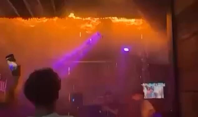 Footage shows the deadly blaze inside the Le Constellation, located in the Alpine town of Crans-Montana, in the Valais canton, which killed at least 40 people and injured 119 others