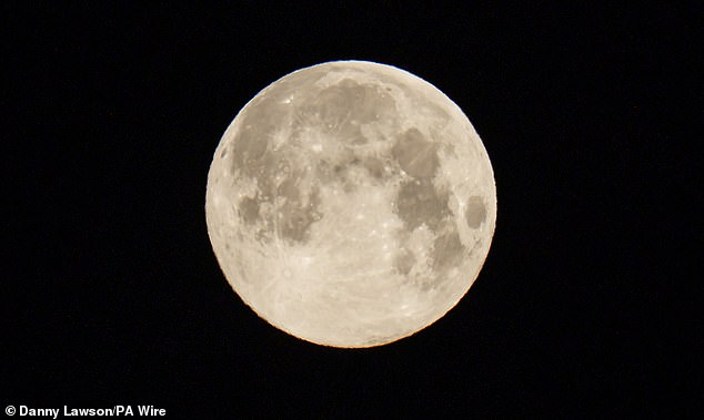 The term 'Wolf Moon' for a January full moon is believed to have originated from medieval Europe because it was believed to be a time of year when wolves howled more due to the lack of available food
