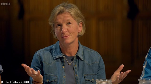 Appearing baffled by the speculation, Amanda told one player: 'It's lovely that you think you know, that we're together, or whatever, but we're not - I'm a lesbian'