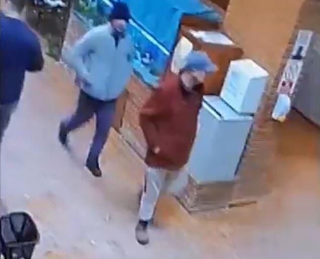 A CCTV image of the pair in what they were wearing on New Year's Day