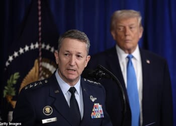 General John Daniel 'Raizin' Cane detailed the enormous operation to capture Venezuelan President Nicolas Maduro to a press conference Saturday, as President Donald Trump looked on