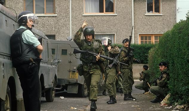 British Troops under fire during the Troubles in Northern Ireland in the 1980s. New legislation being introduced by the Government will aim to create a new framework for addressing Troubles-related deaths