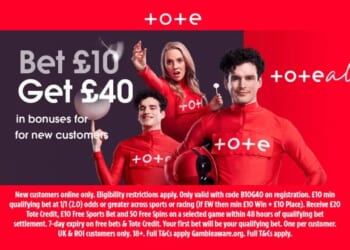 Get £40 free bets and bonus when you stake £10 on football with Tote